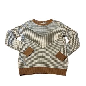 50% or more! Hem & Thread golden brown and beige sweater medium